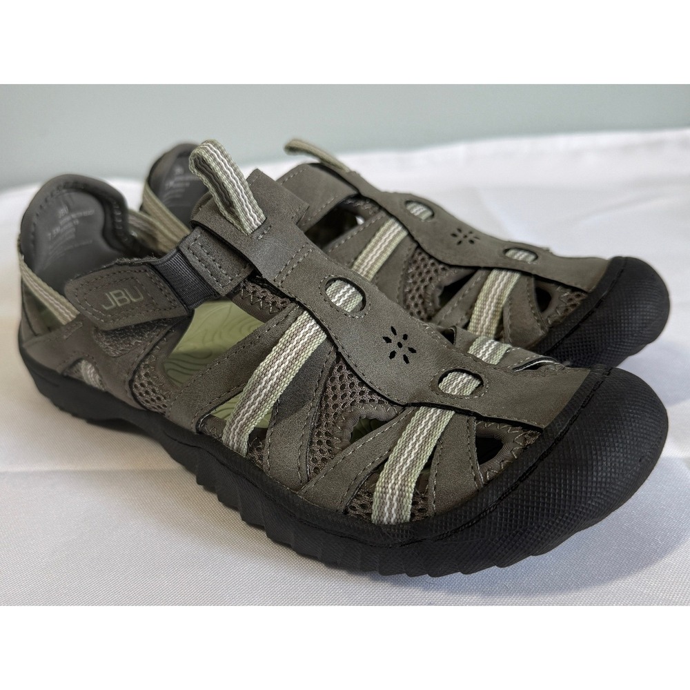 JBU Womens Sandals 7.5 Gray Water Ready Outdoor Sports Hiking Gorpcore Comfort